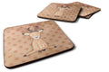 Polkadot Antelope Watercolor Foam Coasters Set of 4 Cup Coasters for Indoor Outdoor, Tabletop Protection, Anti Slip, Mouse pad Material