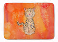 Leopard Watercolor Memory Foam Kitchen Mat Machine Washable Anti-Fatigue Cushion Comfort Bath or Kitchen Rug