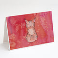 Lynx Watercolor Greeting Cards Pack of 8 Blank Cards with Envelopes Whimsical A7 Size 5x7