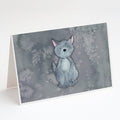 Wolf Watercolor Greeting Cards Pack of 8 Blank Cards with Envelopes Whimsical A7 Size 5x7