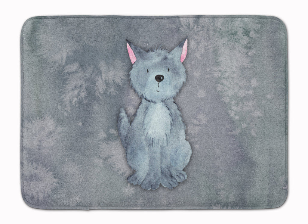 Wolf Watercolor Memory Foam Kitchen Mat Machine Washable Anti-Fatigue Cushion Comfort Bath or Kitchen Rug