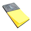 Wolf Watercolor Watercolor Sticky Note Holder Refillable Dispenser Desk Accessory 3x3 Pad Gift