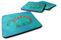 Stegosaurus Watercolor Foam Coasters Set of 4 Cup Coasters for Indoor Outdoor, Tabletop Protection, Anti Slip, Mouse pad Material