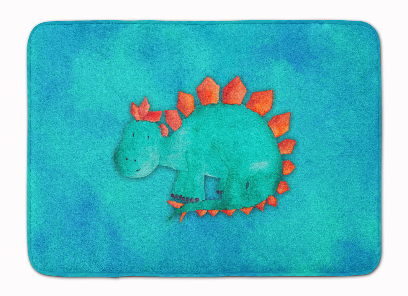 Stegosaurus Watercolor Memory Foam Kitchen Mat Machine Washable Anti-Fatigue Cushion Comfort Bath or Kitchen Rug
