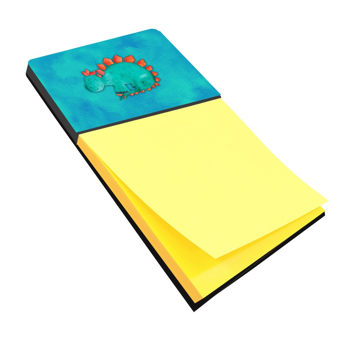 Stegosaurus Watercolor Watercolor Sticky Note Holder Refillable Dispenser Desk Accessory 3x3 Pad Gift