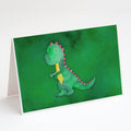 Tyrannosaurus Rex Watercolor Greeting Cards Pack of 8 Blank Cards with Envelopes Whimsical A7 Size 5x7