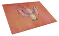 Pterodactyl Watercolor Cutting Board Tempered Glass Kitchen Cutting Surface, Heat Resistant Chopping, Non-Slip Feet, Food Prep & Serving