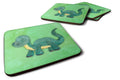 Brontosaurus Watercolor Foam Coasters Set of 4 Cup Coasters for Indoor Outdoor, Tabletop Protection, Anti Slip, Mouse pad Material