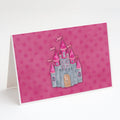 Princess Castle Watercolor Greeting Cards Pack of 8 Blank Cards with Envelopes Whimsical A7 Size 5x7