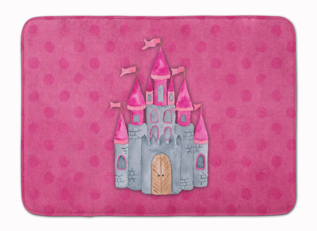 Princess Castle Watercolor Memory Foam Kitchen Mat Machine Washable Anti-Fatigue Cushion Comfort Bath or Kitchen Rug