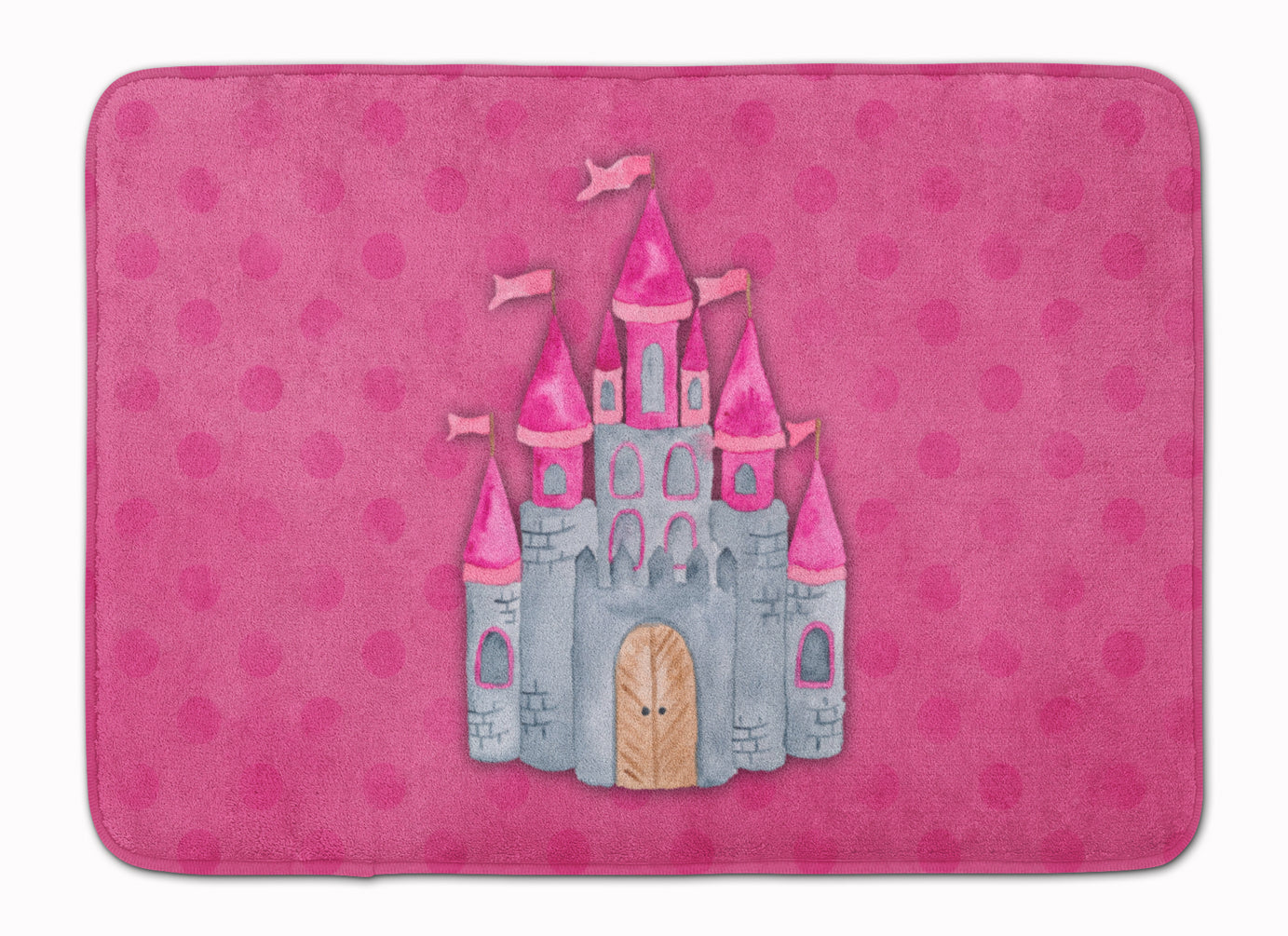 Princess Castle Watercolor Memory Foam Kitchen Mat Machine Washable Anti-Fatigue Cushion Comfort Bath or Kitchen Rug