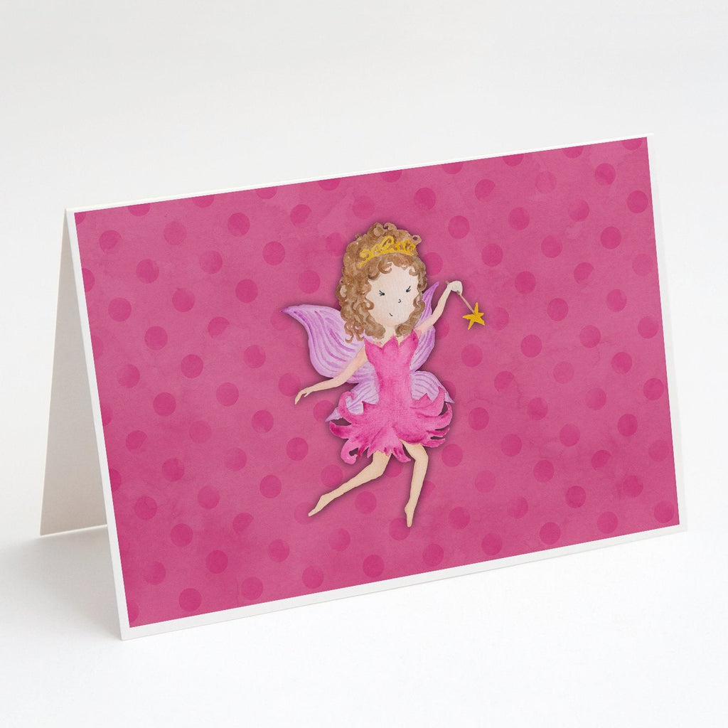 Fairy Princess Watercolor Greeting Cards Pack of 8 Blank Cards with Envelopes Whimsical A7 Size 5x7