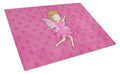 Fairy Princess Watercolor Cutting Board Tempered Glass Kitchen Cutting Surface, Heat Resistant Chopping, Non-Slip Feet, Food Prep & Serving