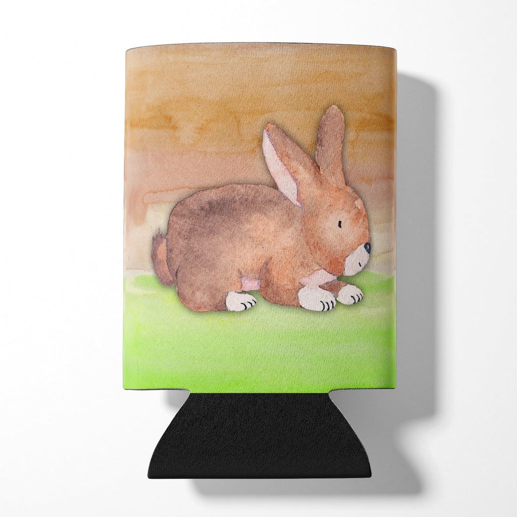 Rabbit Watercolor Can or Bottle Hugger Cooler Sleeve for Standard 12 oz Cans, Insulated Foam Beer & Soda Can Hugger Reusable