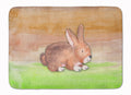 Rabbit Watercolor Memory Foam Kitchen Mat Machine Washable Anti-Fatigue Cushion Comfort Bath or Kitchen Rug