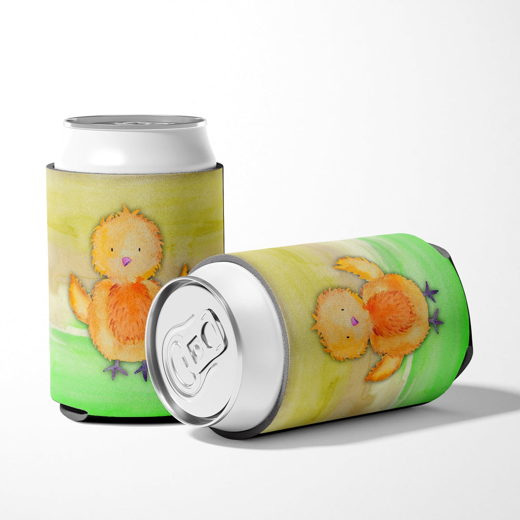 Chicken Watercolor Can or Bottle Hugger Cooler Sleeve for Standard 12 oz Cans, Insulated Foam Beer & Soda Can Hugger Reusable