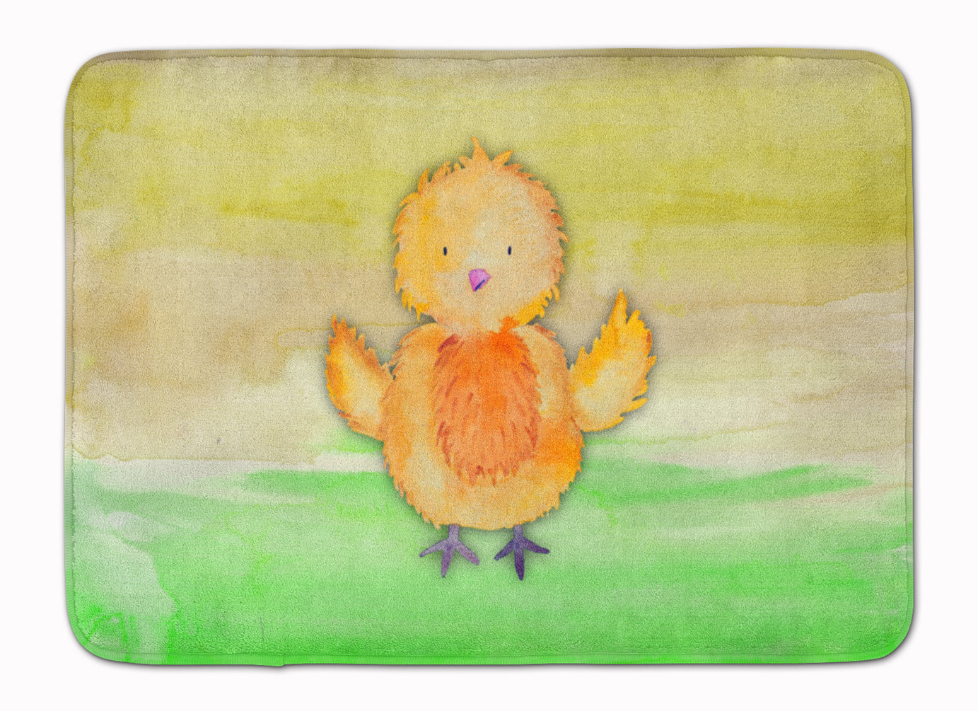 Chicken Watercolor Memory Foam Kitchen Mat Machine Washable Anti-Fatigue Cushion Comfort Bath or Kitchen Rug