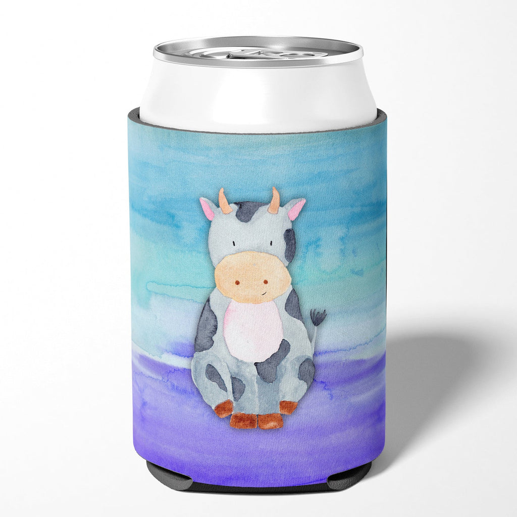 Cow Watercolor Can or Bottle Hugger Cooler Sleeve for Standard 12 oz Cans, Insulated Foam Beer & Soda Can Hugger Reusable