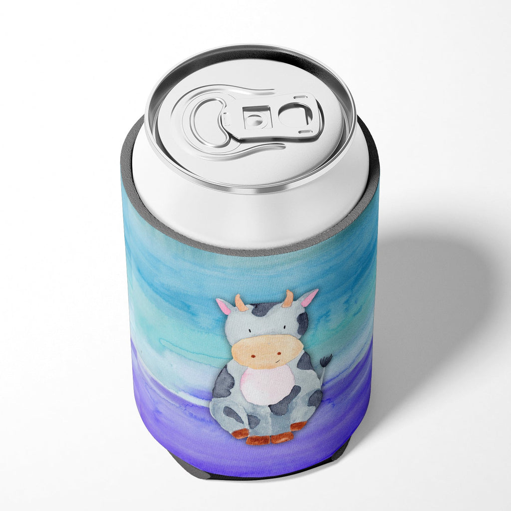Cow Watercolor Can or Bottle Hugger Cooler Sleeve for Standard 12 oz Cans, Insulated Foam Beer & Soda Can Hugger Reusable