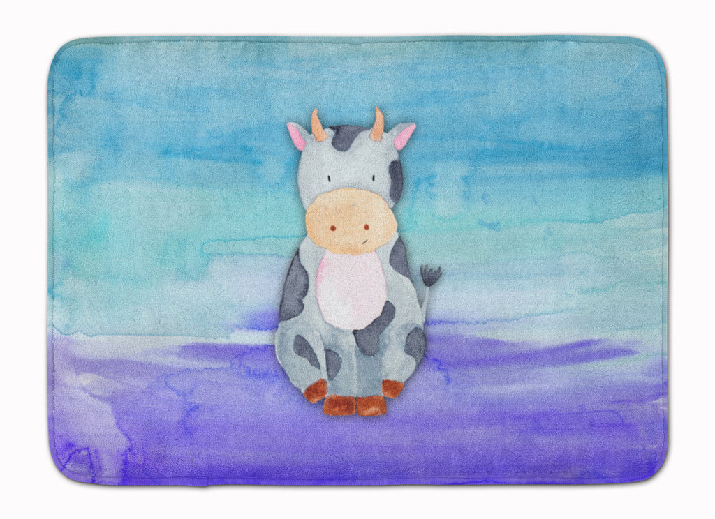 Cow Watercolor Memory Foam Kitchen Mat Machine Washable Anti-Fatigue Cushion Comfort Bath or Kitchen Rug