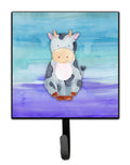Cow Watercolor Leash or Key Holder Wall Hooks, Key Hooks Holder, Coat Rack Wall Mount, Coat Hooks, Hooks for Hanging Keys, Towels, Aprons, Leashes