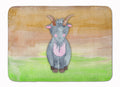 Goat Watercolor Memory Foam Kitchen Mat Machine Washable Anti-Fatigue Cushion Comfort Bath or Kitchen Rug