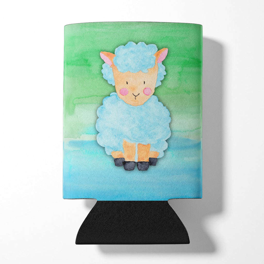 Sheep Lamb Watercolor Can or Bottle Hugger Cooler Sleeve for Standard 12 oz Cans, Insulated Foam Beer & Soda Can Hugger Reusable