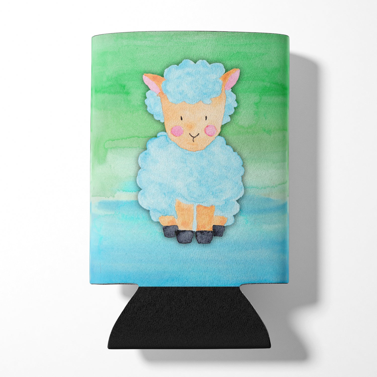 Sheep Lamb Watercolor Can or Bottle Hugger Cooler Sleeve for Standard 12 oz Cans, Insulated Foam Beer & Soda Can Hugger Reusable