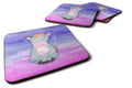 Donkey Watercolor Foam Coasters Set of 4 Cup Coasters for Indoor Outdoor, Tabletop Protection, Anti Slip, Mouse pad Material