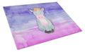 Donkey Watercolor Cutting Board Tempered Glass Kitchen Cutting Surface, Heat Resistant Chopping, Non-Slip Feet, Food Prep & Serving
