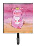 Pig Watercolor Leash or Key Holder Wall Hooks, Key Hooks Holder, Coat Rack Wall Mount, Coat Hooks, Hooks for Hanging Keys, Towels, Aprons, Leashes