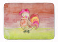 Rooster Watercolor Memory Foam Kitchen Mat Machine Washable Anti-Fatigue Cushion Comfort Bath or Kitchen Rug