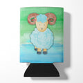Ram Sheep Watercolor Can or Bottle Hugger Cooler Sleeve for Standard 12 oz Cans, Insulated Foam Beer & Soda Can Hugger Reusable