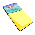 Ginger Mermaid Watercolor Watercolor Sticky Note Holder Refillable Dispenser Desk Accessory 3x3 Pad Gift