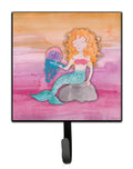 Blonde Mermaid Watercolor Leash or Key Holder Wall Hooks, Key Hooks Holder, Coat Rack Wall Mount, Coat Hooks, Hooks for Hanging Keys, Towels, Aprons, Leashes