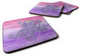 Octopus Watercolor Foam Coasters Set of 4 Cup Coasters for Indoor Outdoor, Tabletop Protection, Anti Slip, Mouse pad Material