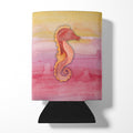 Seahorse Watercolor Can or Bottle Hugger Cooler Sleeve for Standard 12 oz Cans, Insulated Foam Beer & Soda Can Hugger Reusable