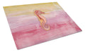 Seahorse Watercolor Cutting Board Tempered Glass Kitchen Cutting Surface, Heat Resistant Chopping, Non-Slip Feet, Food Prep & Serving