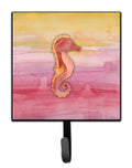 Seahorse Watercolor Leash or Key Holder Wall Hooks, Key Hooks Holder, Coat Rack Wall Mount, Coat Hooks, Hooks for Hanging Keys, Towels, Aprons, Leashes
