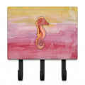 Seahorse Watercolor Leash or Key Holder Wall Hooks, Coat Rack Wall Mount, for Hanging Keys, Towels, Aprons, Leashes