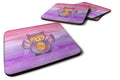 Pink and Purple Owl Watercolor Foam Coasters Set of 4 Cup Coasters for Indoor Outdoor, Tabletop Protection, Anti Slip, Mouse pad Material