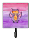 Pink and Purple Owl Watercolor Leash or Key Holder Wall Hooks, Key Hooks Holder, Coat Rack Wall Mount, Coat Hooks, Hooks for Hanging Keys, Towels, Aprons, Leashes
