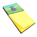 Purple Owl Watercolor Watercolor Sticky Note Holder Refillable Dispenser Desk Accessory 3x3 Pad Gift