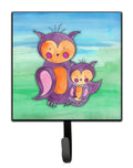 Momma and Baby Owl Watercolor Leash or Key Holder Wall Hooks, Key Hooks Holder, Coat Rack Wall Mount, Coat Hooks, Hooks for Hanging Keys, Towels, Aprons, Leashes