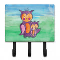 Momma and Baby Owl Watercolor Leash or Key Holder Wall Hooks, Coat Rack Wall Mount, for Hanging Keys, Towels, Aprons, Leashes