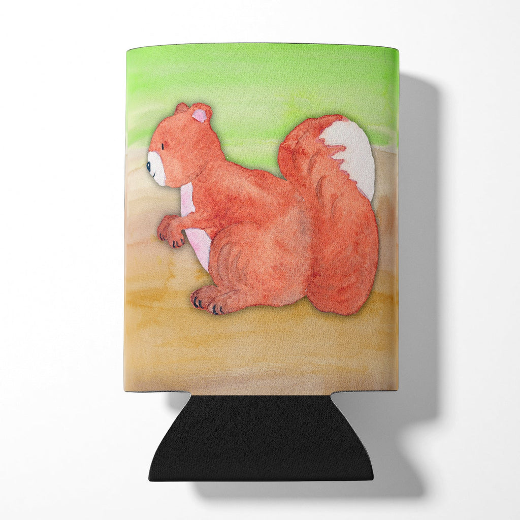 Squirrel Watercolor Can or Bottle Hugger Cooler Sleeve for Standard 12 oz Cans, Insulated Foam Beer & Soda Can Hugger Reusable