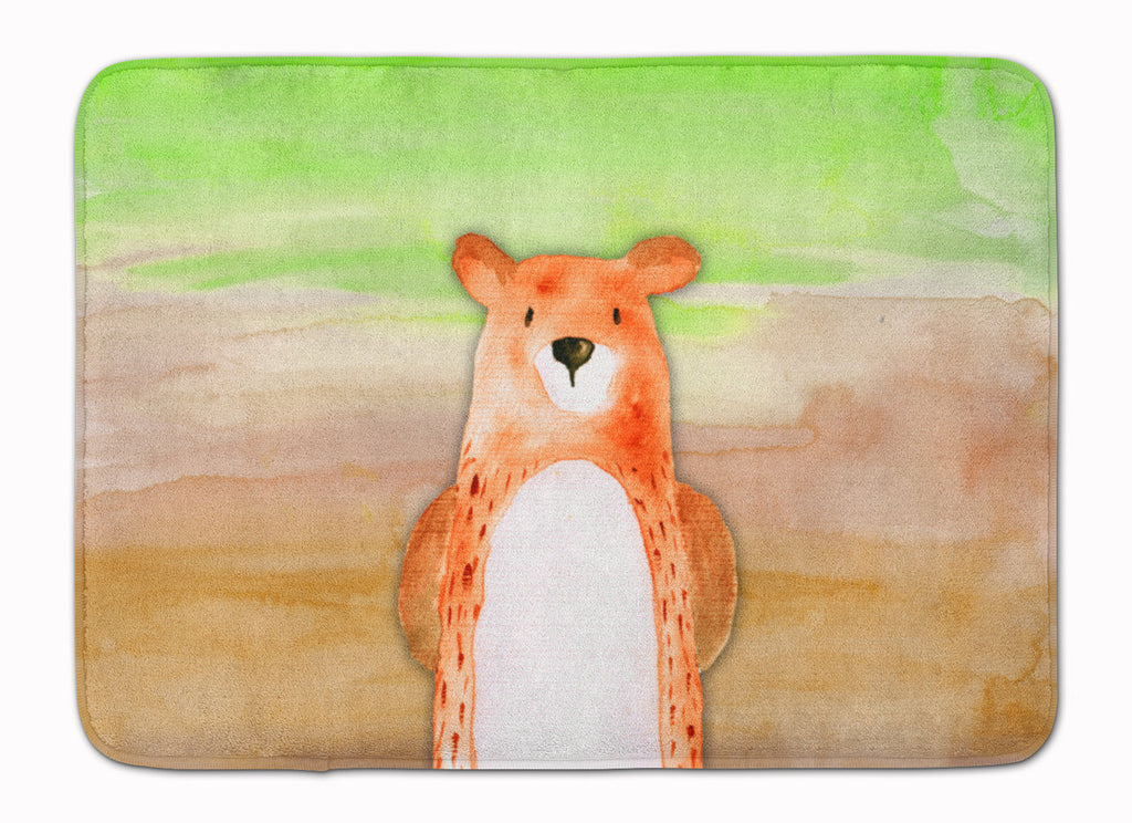 Bear Watercolor Memory Foam Kitchen Mat Machine Washable Anti-Fatigue Cushion Comfort Bath or Kitchen Rug
