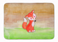 Fox Watercolor Memory Foam Kitchen Mat Machine Washable Anti-Fatigue Cushion Comfort Bath or Kitchen Rug
