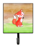 Fox Watercolor Leash or Key Holder Wall Hooks, Key Hooks Holder, Coat Rack Wall Mount, Coat Hooks, Hooks for Hanging Keys, Towels, Aprons, Leashes
