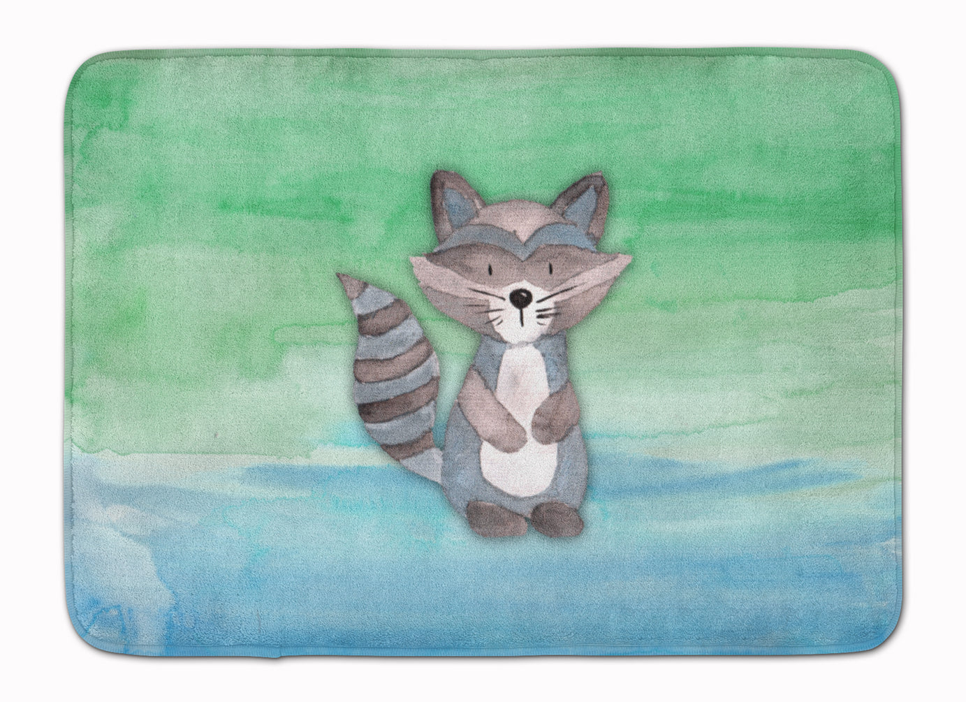 Raccoon Watercolor Memory Foam Kitchen Mat Machine Washable Anti-Fatigue Cushion Comfort Bath or Kitchen Rug